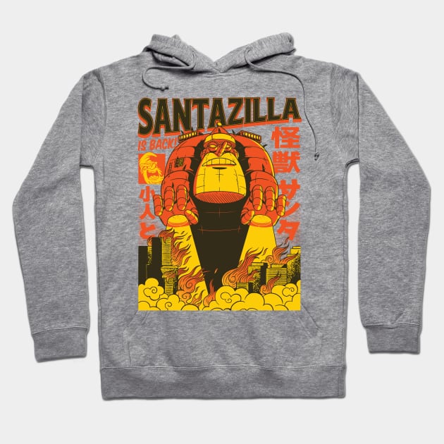 Santazilla Hoodie by Hmus